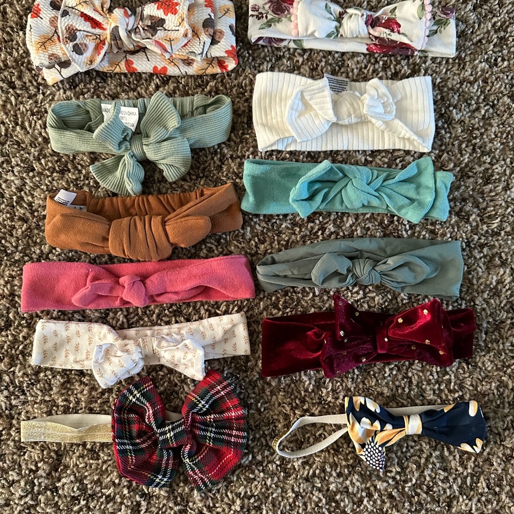 Gerber Kids Headbands Set - Floral, Green, Pink, and More